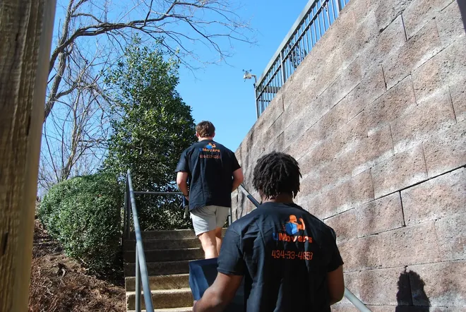 Movers on stairs